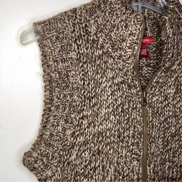 Sundance Alpaca Blend Brown Zipper Front Vest Size S - Picture 8 of 13